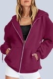 lutaotie Casual Sportswear Solid Pocket Hooded Collar Outerwear(12 Colors)