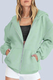 lutaotie Casual Sportswear Solid Pocket Hooded Collar Outerwear(12 Colors)