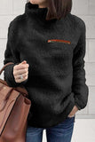 Lutaotie Casual Solid Patchwork Turtleneck Tops(6 Colors)