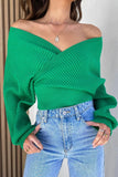 Lutaotie Sexy Simplicity Solid Fold V Neck Sweaters(5 Colors)