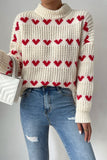 Lutaotie Casual Sweet Geometric Weave Turtleneck Sweaters