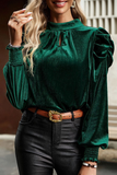 Lutaotie Elegant Solid Fold Half A Turtleneck Tops