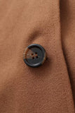 lutaotie British Style Elegant Solid Pocket Buttons Scarf Collar Outerwear