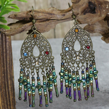 Lutaotie Bohemian Geometric Patchwork Earrings