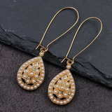 Lutaotie Bohemian Vintage Geometric Patchwork Earrings