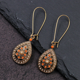 Lutaotie Bohemian Vintage Geometric Patchwork Earrings