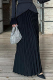 Lutaotie Celebrities Elegant Solid Pleated Half A Turtleneck Pleated Dresses