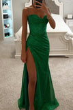 Lutaotie Sexy Solid High Opening Sequined Square Collar Evening Dress Dresses