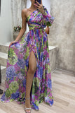 Lutaotie Elegant Floral Slit Evening Dress Dresses