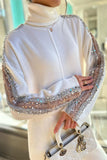 Lutaotie Casual Solid Sequins Turtleneck Long Sleeve Two Pieces