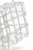 Lutaotie Rhinestone Clear Shoulder Bag