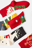 Lutaotie Christmas Gift Box 4 Socks Set