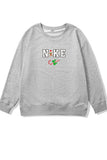 Lutaotie Christmas Letter Graphic Cotton Sweatshirt