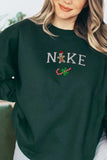 Lutaotie Christmas Letter Graphic Cotton Sweatshirt