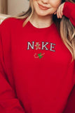 Lutaotie Christmas Letter Graphic Cotton Sweatshirt