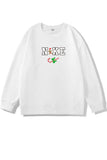 Lutaotie Christmas Letter Graphic Cotton Sweatshirt