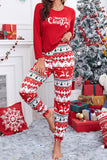 Lutaotie Christmas Printed Two-piece Loungewear