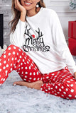 Lutaotie Christmas Printed Two-piece Loungewear