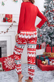 Lutaotie Christmas Printed Two-piece Loungewear