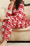 Lutaotie Christmas Printed Zipper Hooded Jumpsuits