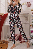 Lutaotie Christmas Hooded Loungewear Jumpsuit