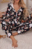 Lutaotie Christmas Hooded Loungewear Jumpsuit