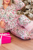 Lutaotie Christmas Printed Fuzzy Parent-child Outfits Loungewear