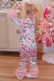 Lutaotie Christmas Printed Fuzzy Parent-child Outfits Loungewear