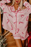 Lutaotie Christmas Satin Printed Loungewear