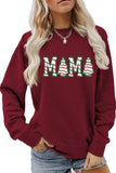 Lutaotie Christmas Tree MAMA Print Sweatshirt