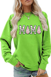 Lutaotie Christmas Tree MAMA Print Sweatshirt