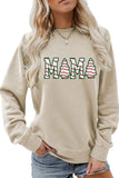 Lutaotie Christmas Tree MAMA Print Sweatshirt