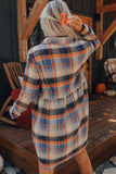 Lutaotie Contrast Plaid Shirt Dress