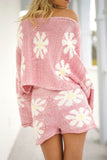 Lutaotie Floral Embroidery Woolen Two-Piece Set