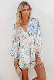 Lutaotie Floral Pocketed Crochet Rompers