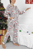 Lutaotie Christmas Printed Hooded Loungewear Jumpsuit