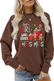 Lutaotie Just A Girl Who Like Christmas Graphic Sweatshirt