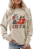 Lutaotie Just A Girl Who Like Christmas Graphic Sweatshirt