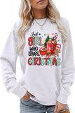 Lutaotie Just A Girl Who Like Christmas Graphic Sweatshirt