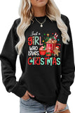 Lutaotie Just A Girl Who Like Christmas Graphic Sweatshirt