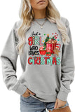 Lutaotie Just A Girl Who Like Christmas Graphic Sweatshirt