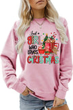 Lutaotie Just A Girl Who Like Christmas Graphic Sweatshirt