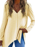 lutaotie Victoria Cotton Blend Pocketed Asymm Top - Natural