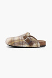 Lutaotie Plaid Plush Slip-on Slippers