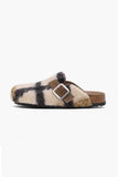 Lutaotie Plaid Plush Slip-on Slippers