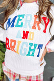 Lutaotie Rainbow Letter Graphic Sweatshirt