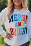 Lutaotie Rainbow Letter Graphic Sweatshirt