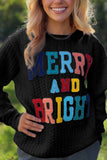 Lutaotie Rainbow Letter Graphic Sweatshirt