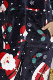 Lutaotie Christmas Printed Hooded Loungewear Jumpsuit