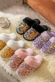 Lutaotie Sequin Plush Slippers